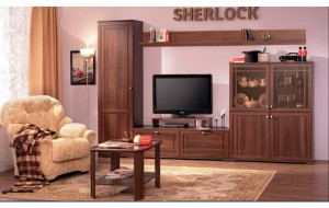 21136 Модульная гостиная Sherlock (Шерлок), орех, композиция 4 Глазовская мф