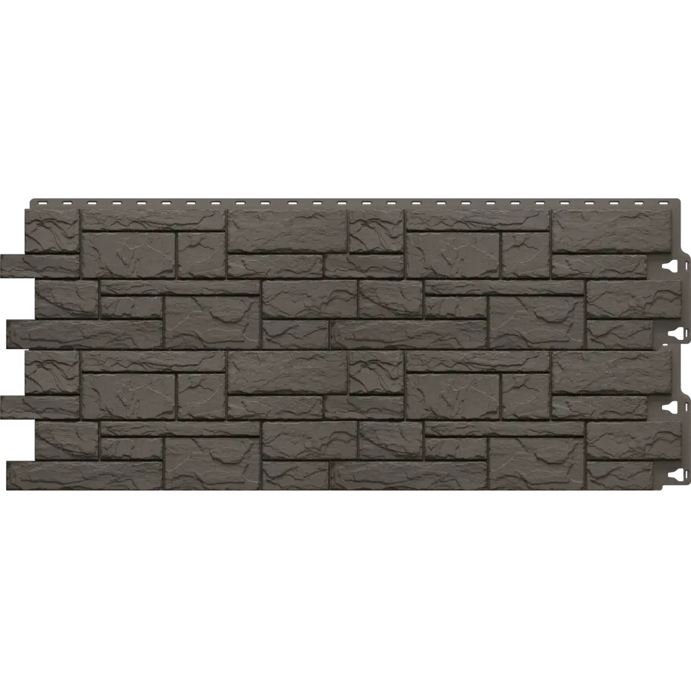 Фасадная панель Docke Камень крупный 930x406 мм тёмно-коричневый 0.38 м² DÖCKE Сланец STLM-2138854 - Вид №2