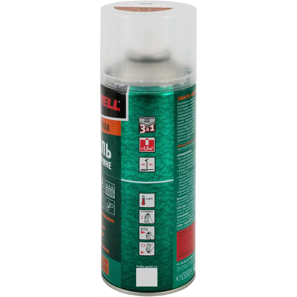 Эмаль по ржавчине Donewell цвет медный 0.52 л KUDO STLM-2134794 - Вид №2