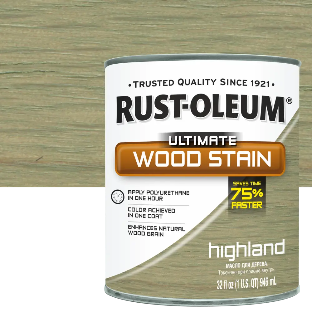 Масло тонирующее Ultimate цвет высокогорье 0.946 л RUST-OLEUM STLM-2175095