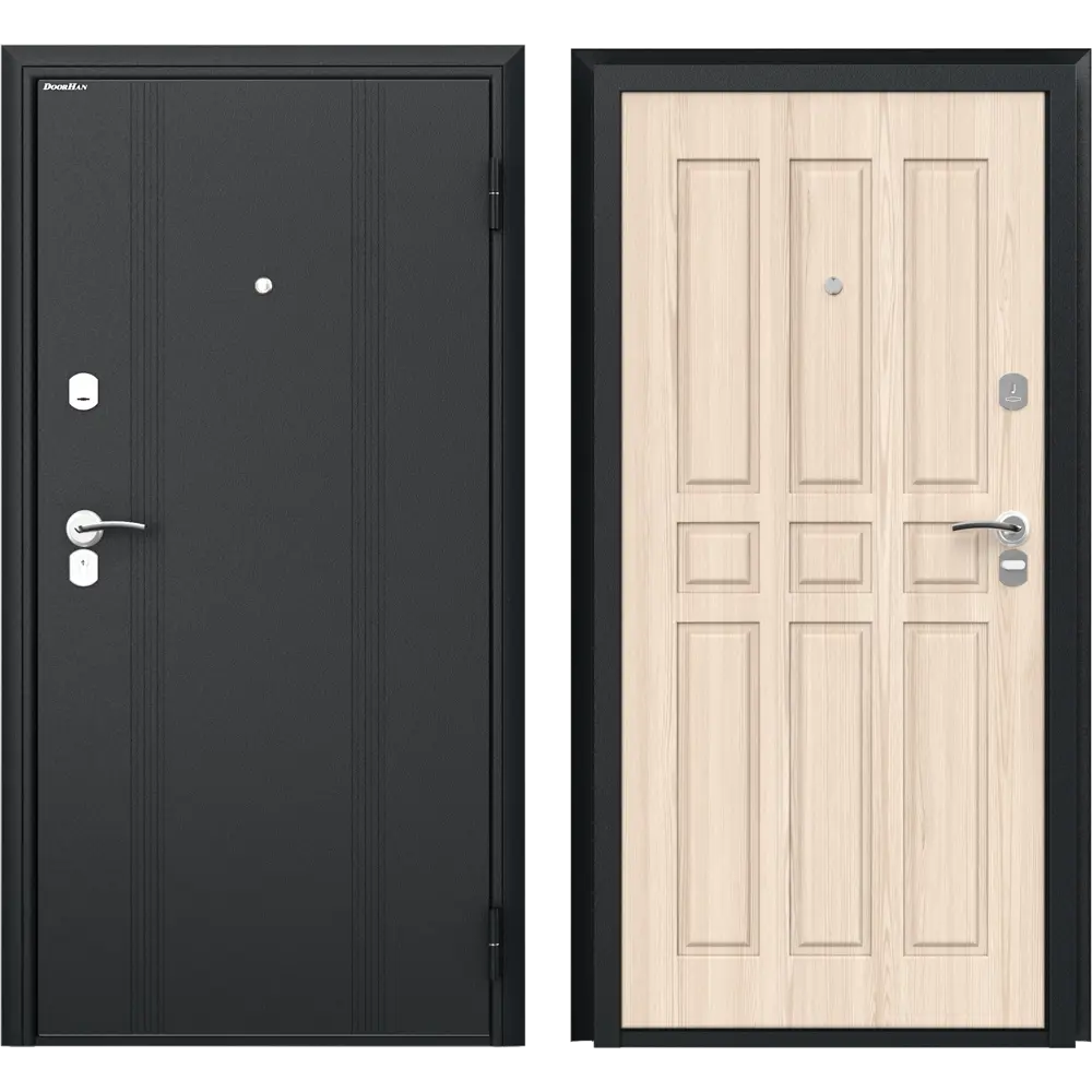 Дверь входная металлическая Оптим 88x205 см правая ясень ривьера DOORHAN STLM-2191225