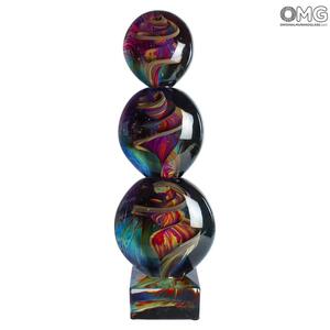 4202 ORIGINALMURANOGLASS Скульптура Галактика - халцедон - Andrea Tagliapietra - муранское стекло OMG 15 см