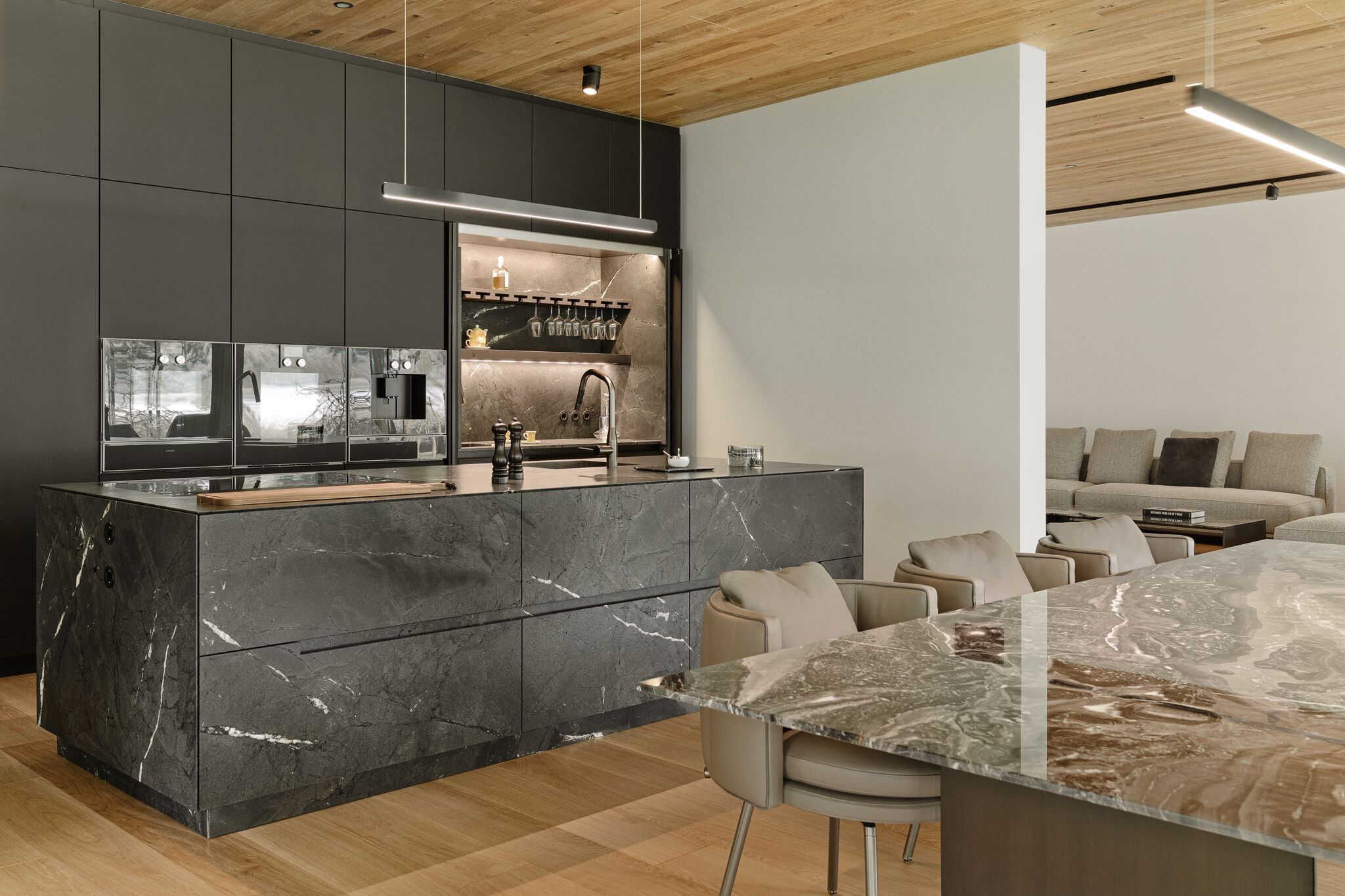 Кухня на заказ с островом Zajc Monolith ARCH-00050895 - Вид №5