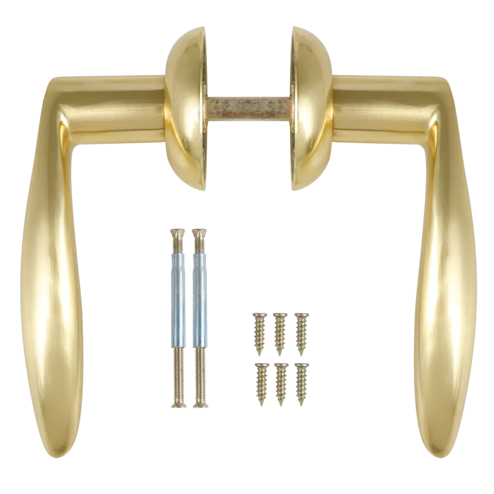 Дверные ручки EDSON EDS-13-Z01 золотые для межкомнатных дверей 85170617 STLM-0059416 - Вид №1