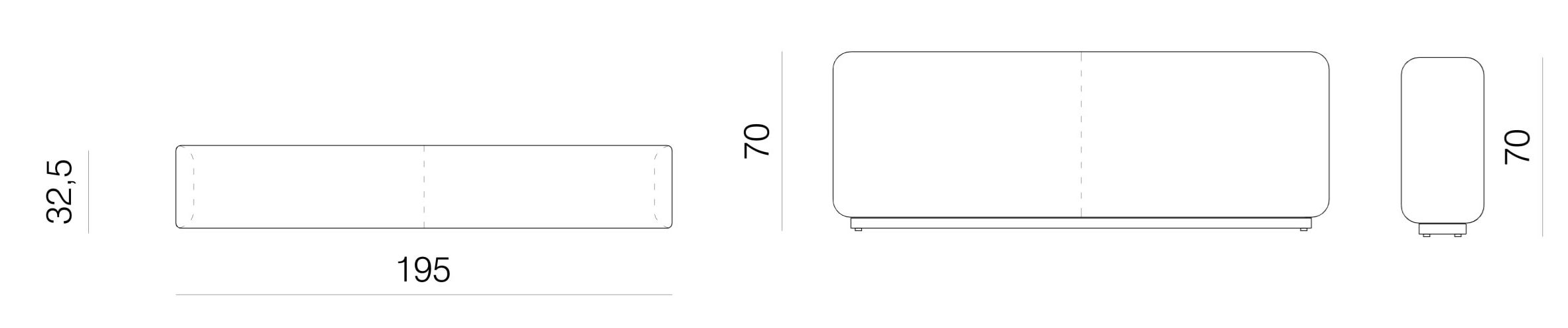 Угловой диван из ткани с полуостровом prostoria Klaster ARCH-00013192 - Вид №4