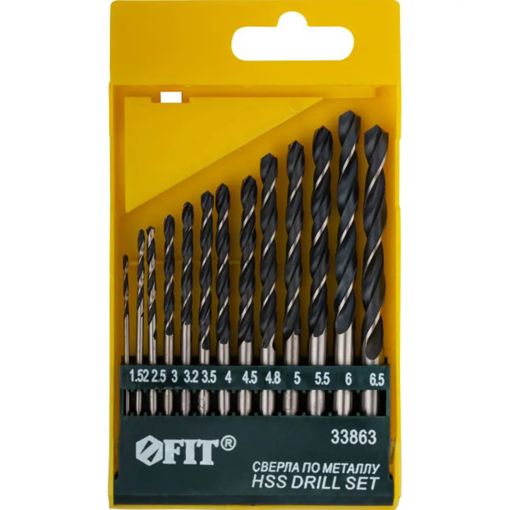 Набор сверл по металлу Fit 33863, 13 шт STLM-2071930