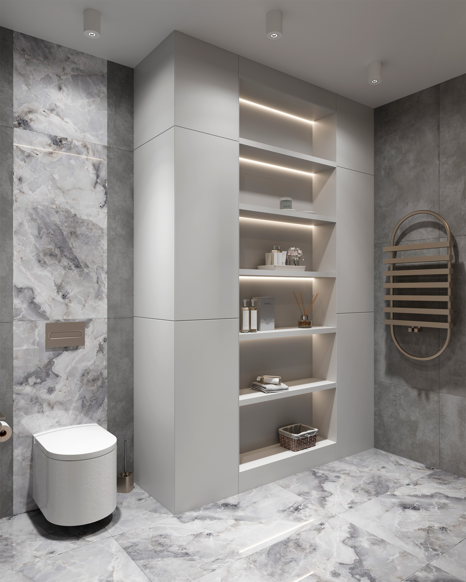 Керамогранит INVISIBLE ONYX GREY 60х120 Arcadia Ceramica FP1026-A STLM-1438068 89384202 - Вид №2