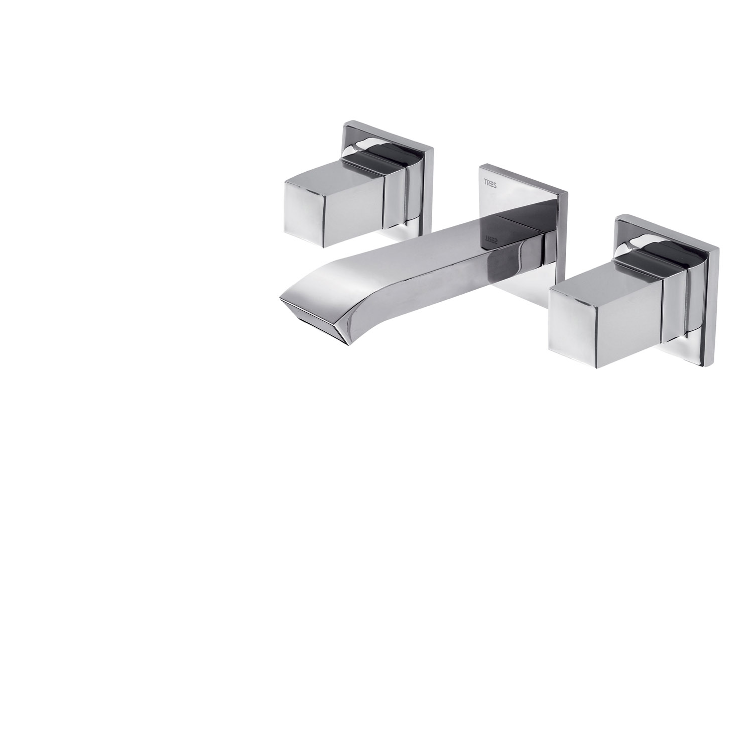 Скрытый смеситель для умывальника CUADRO с двумя ручками-00815201 TRES 