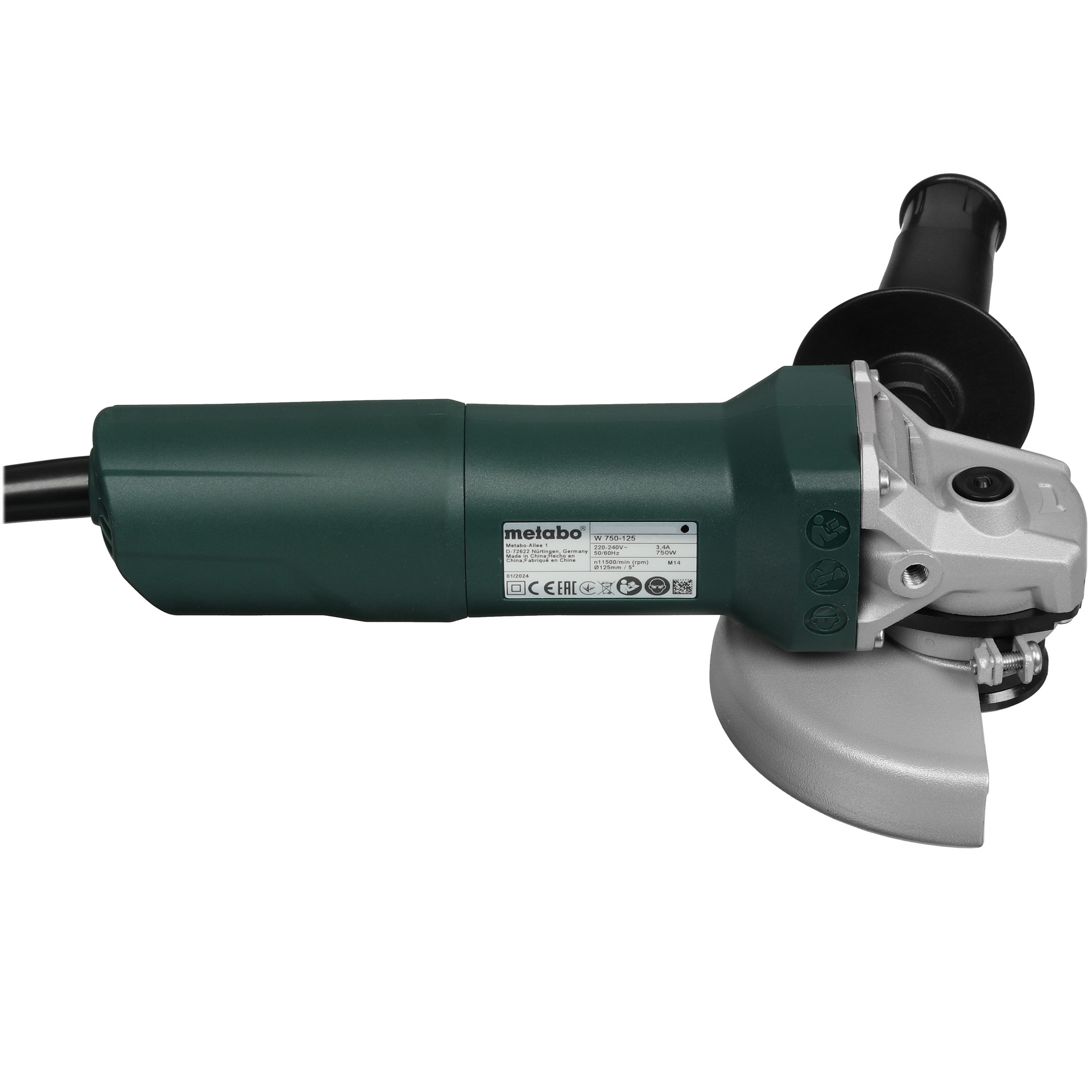 Углошлифовальная машина (УШМ) Metabo W 750-125 5451717 STDN-0030753 - Вид №3