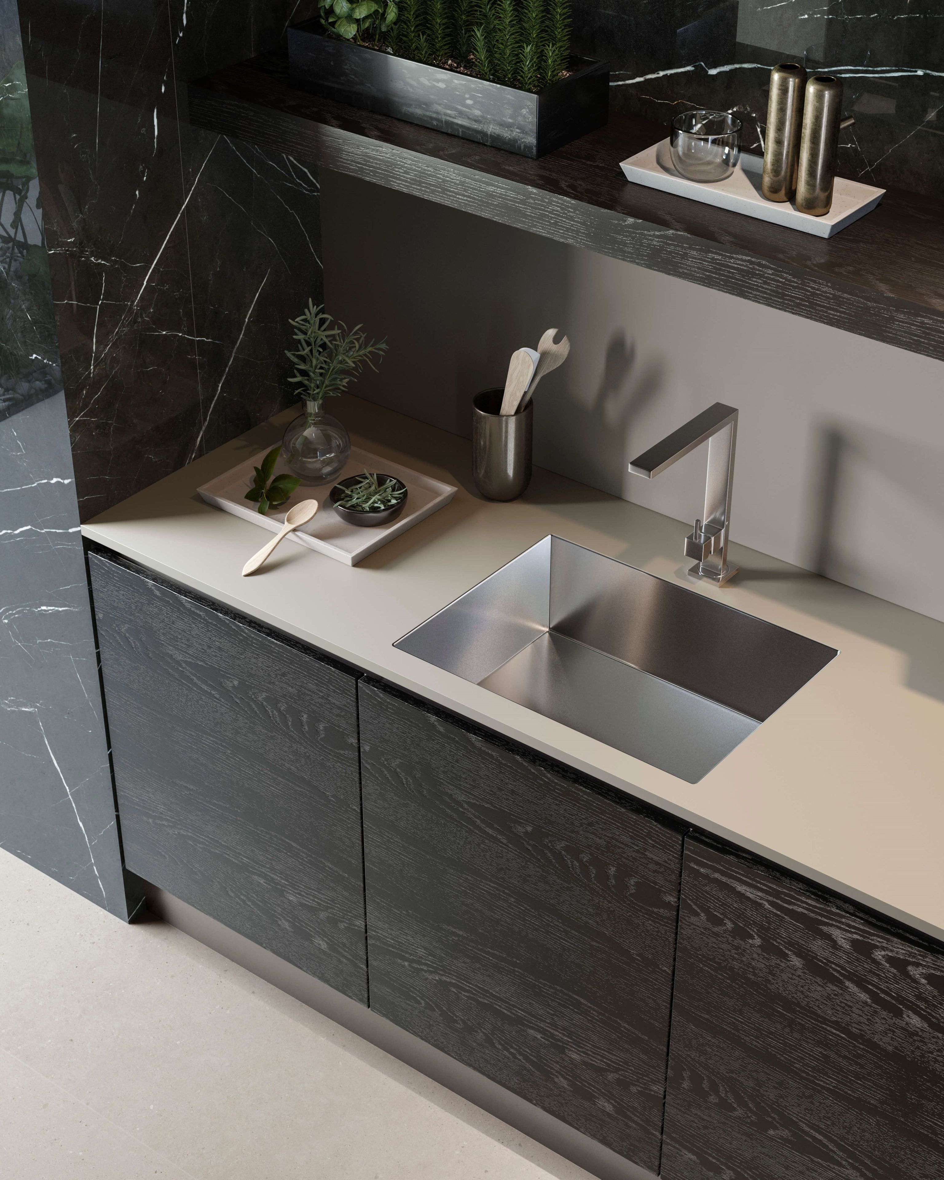 Дубовая кухня на заказ GAROFOLI Custom Kitchens ARCH-00051981 - Вид №2