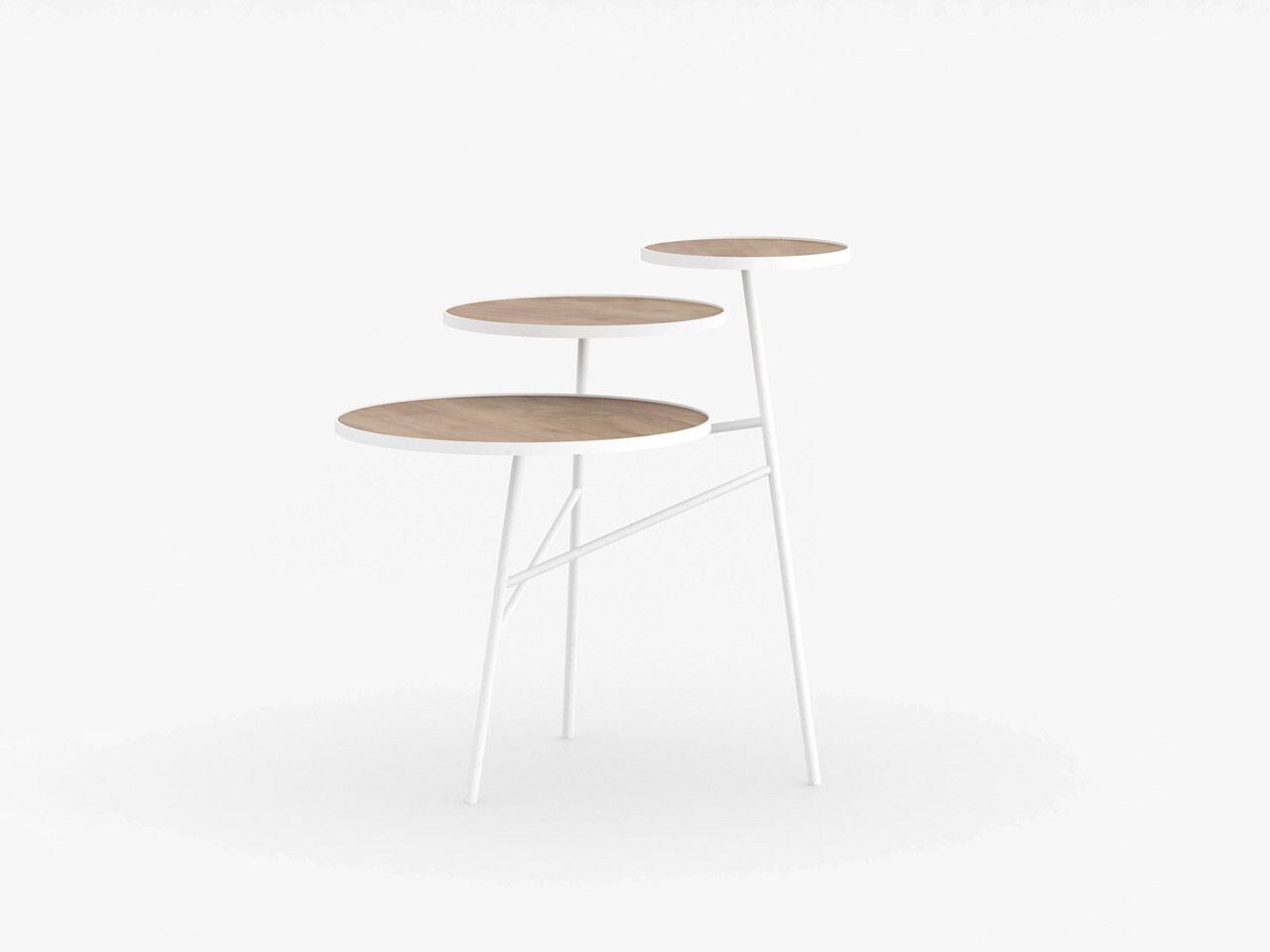 Металлический журнальный столик и столешница из массива дерева Air Division ARCH-00132693 - Вид №2