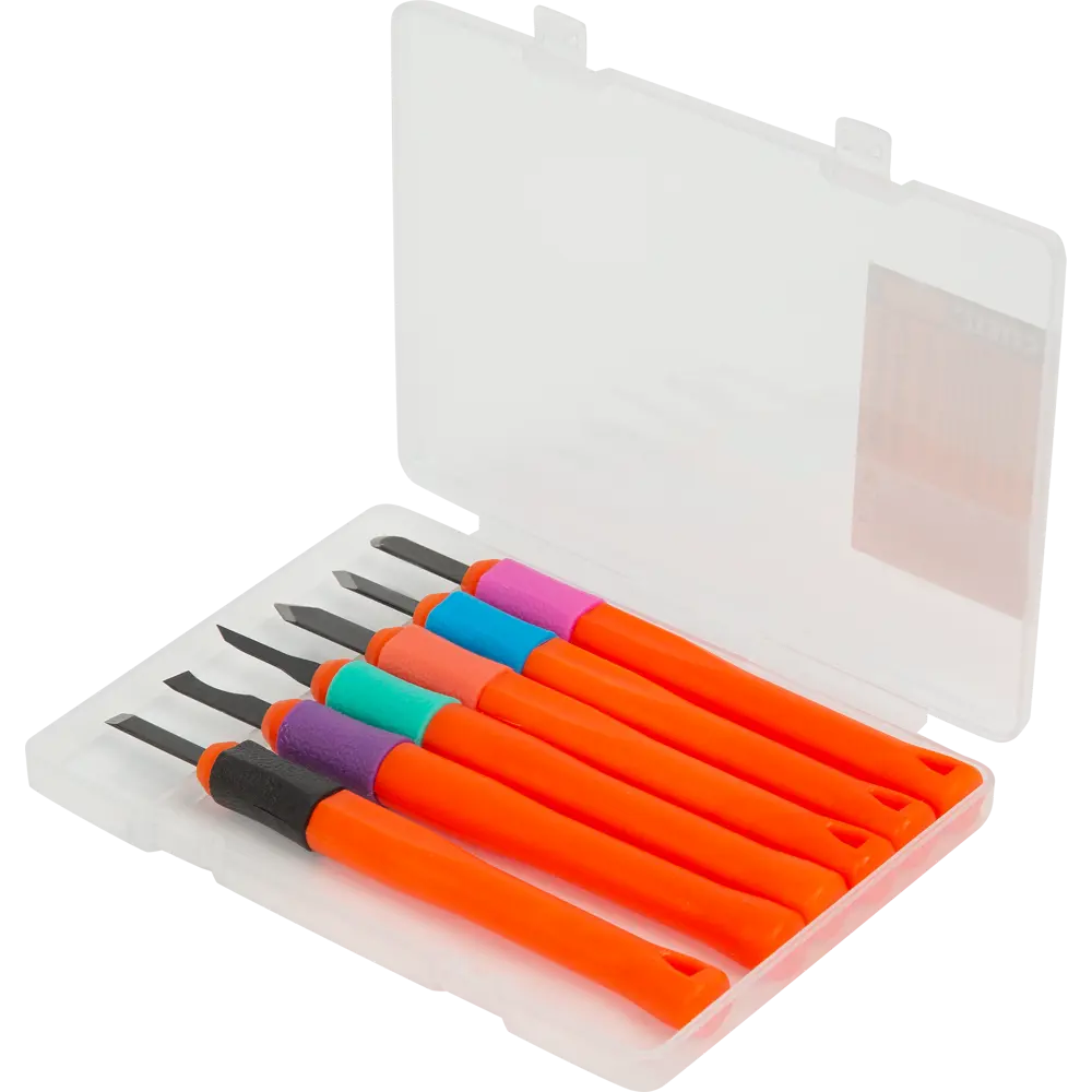 Набор резцов по дереву Спец 3620, пластиковая ручка, 6 шт STLM-2128864 - Вид №3