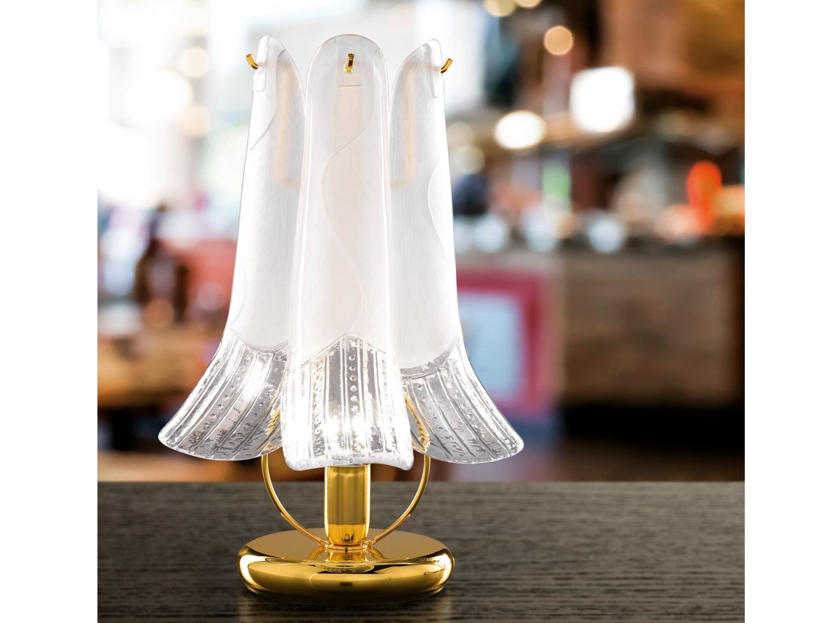 Настольная лампа из муранского стекла Patrizia Volpato лепестки ARCH-00038754 - Вид №1