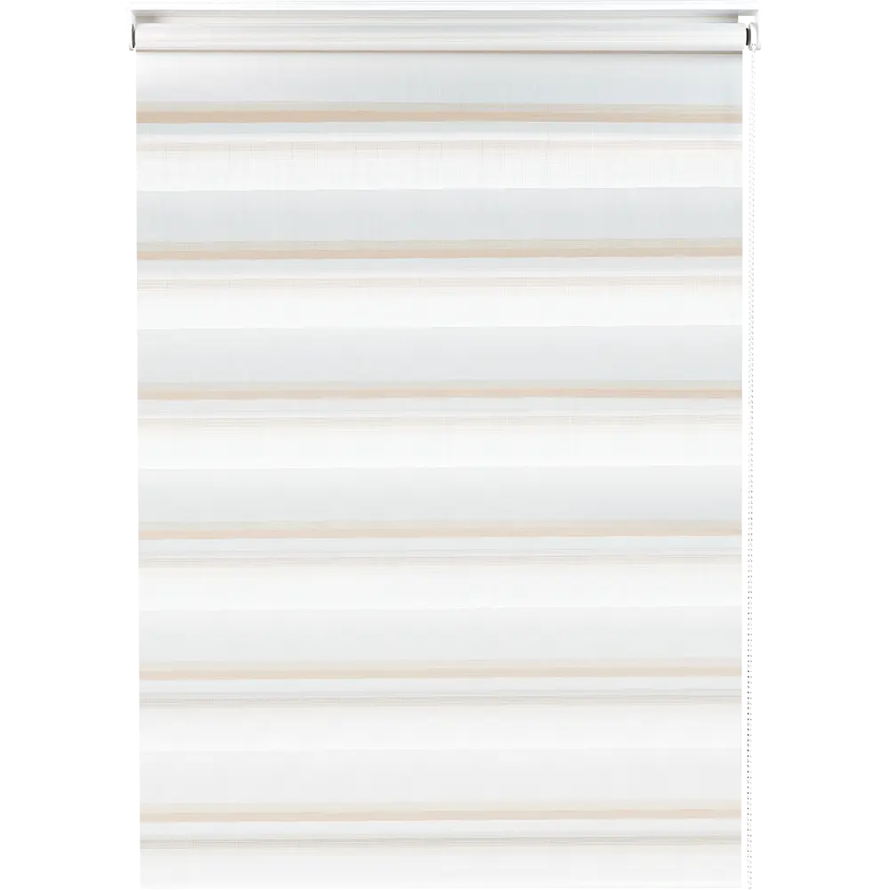 Штора рулонная день-ночь Лечче 60x160 см бежево-молочная MIAMOZA STLM-2069725 - Вид №1