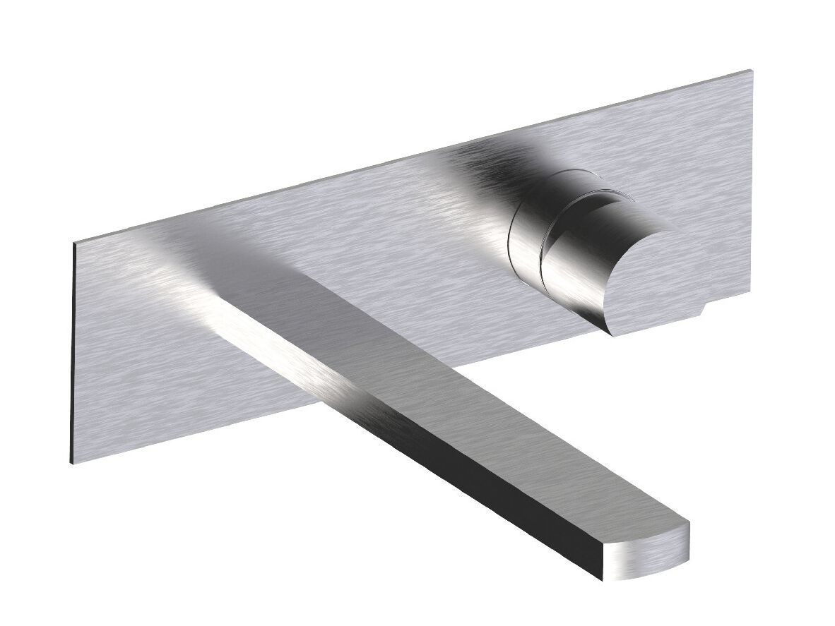 Настенный смеситель для раковины из нержавеющей стали с 2 отверстиями Rubinetterie Frattini Borgia ARCH-00046332