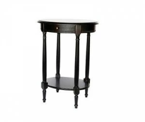 Кофейный столик овальный черный состаренный Marcel & Chateau MARIA&STEFANIA MARCEL & CHATEAU 00-3966737 Черный
