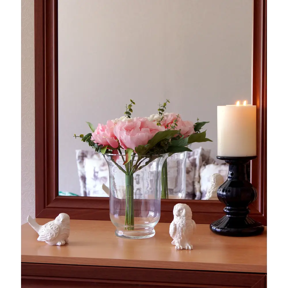 Ваза-подсвечник «Лафина» стекло 21 см прозрачный Santreyd STLM-2007031 - Вид №1