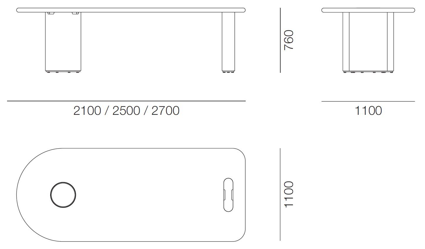 Стол со встроенным сервисным шкафом PROF Dea ARCH-00020853 - Вид №21
