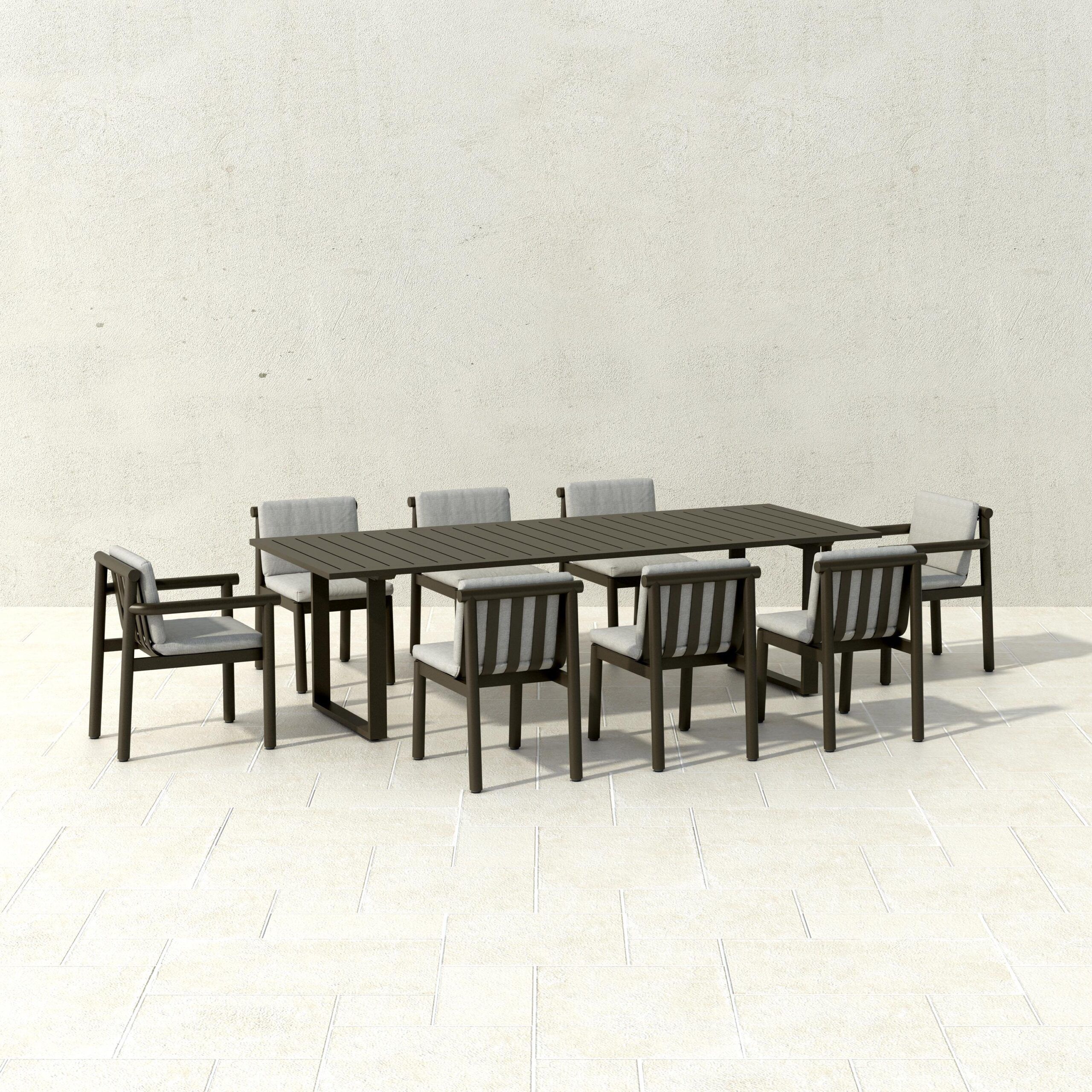 Алюминиевый стул с порошковым покрытием с подлокотниками Walters Сорренто ARCH-00066146 - Вид №3