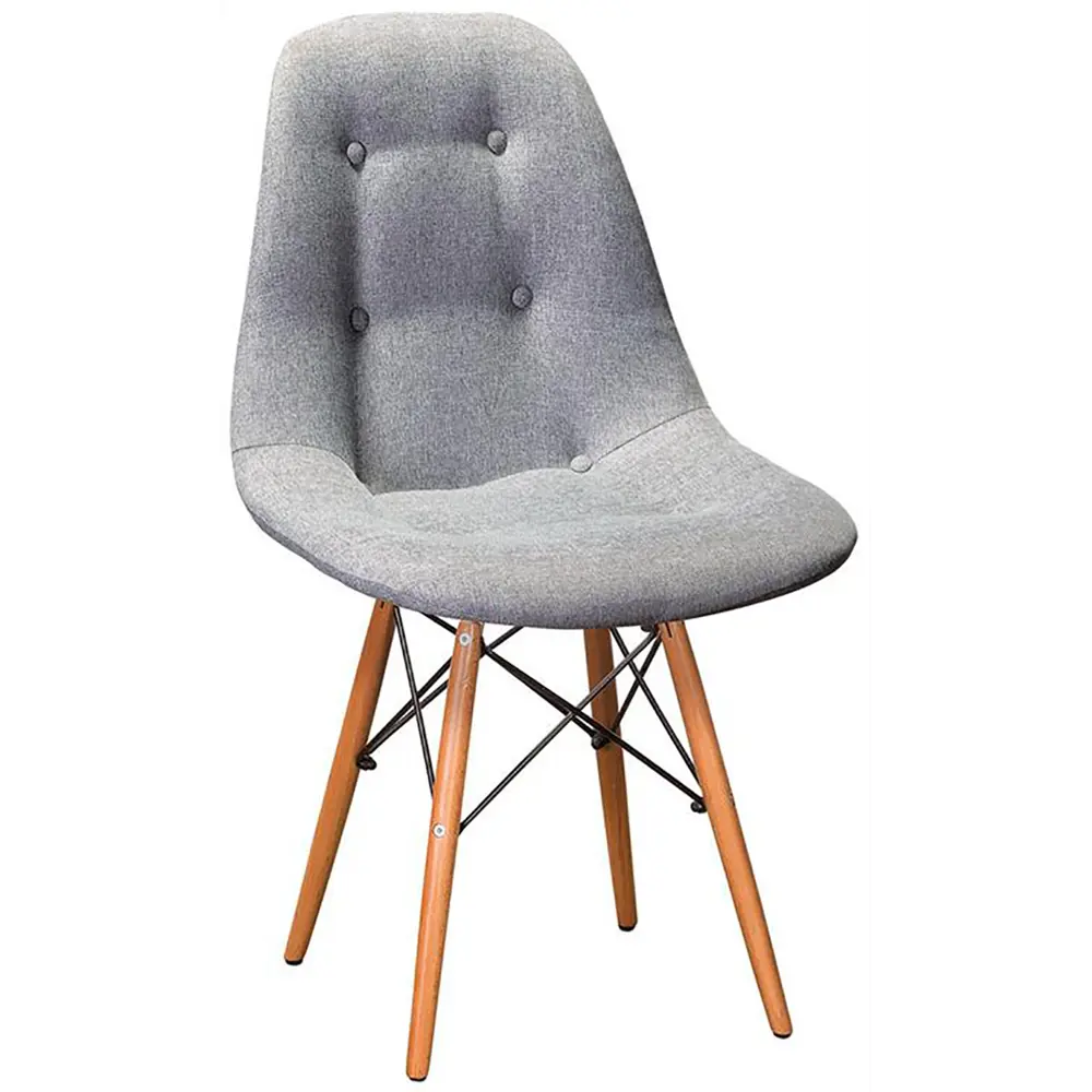 Кухонный стул R-home Eames w 81x57x48 см ткань цвет серый