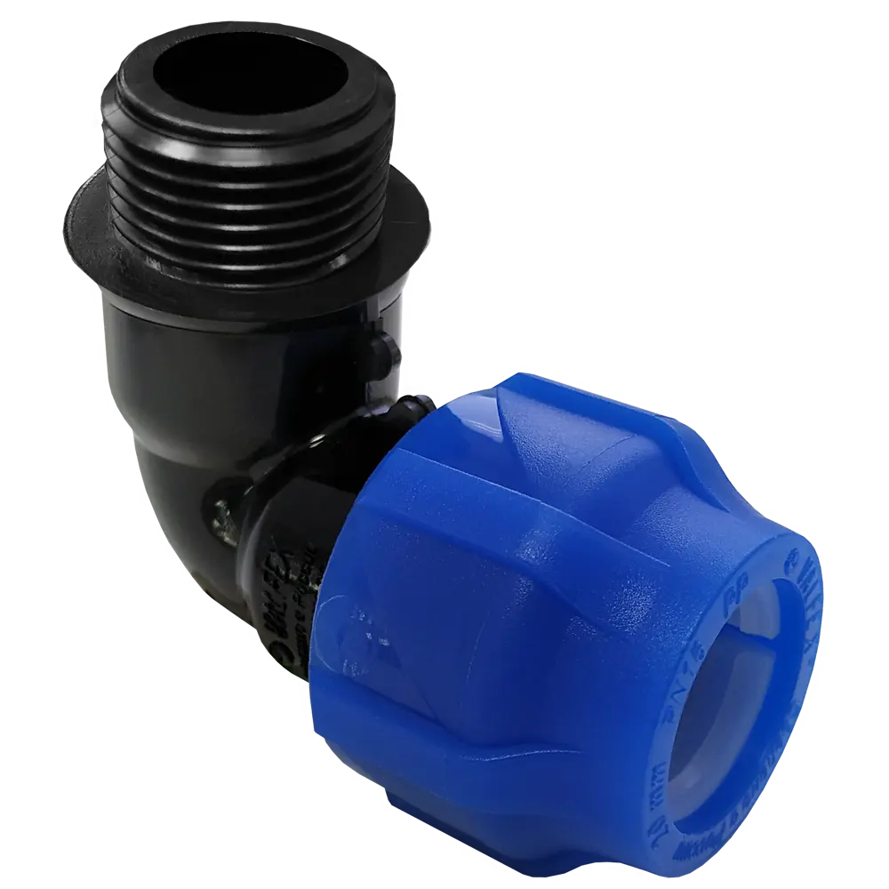 Отвод комбинированный 90° ПНД Valfex 1 1/2"x63 мм НР 85457872 STLM-2092731 