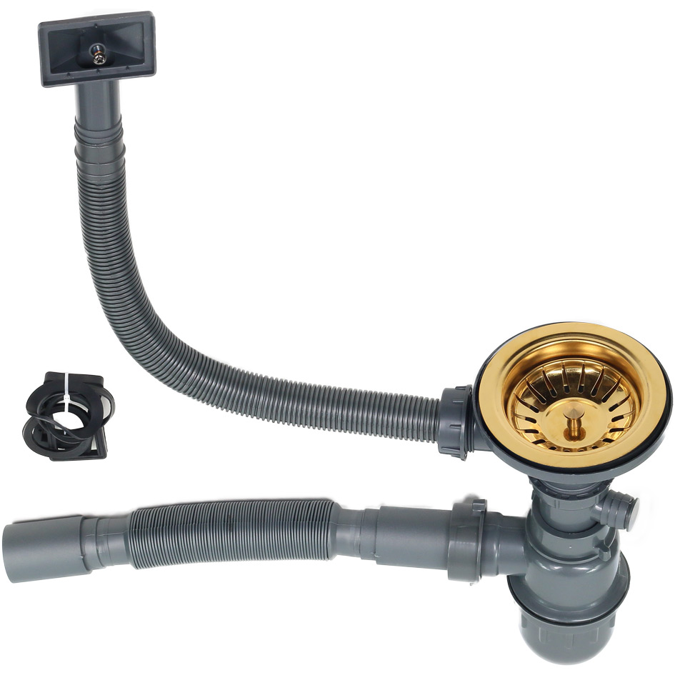 Мойка S7240HG MELANA ProfLine 3,0/220 ЗОЛОТО 2-я чаша, врезная прямоугольная S7240HG S7240HG золото - Вид №2