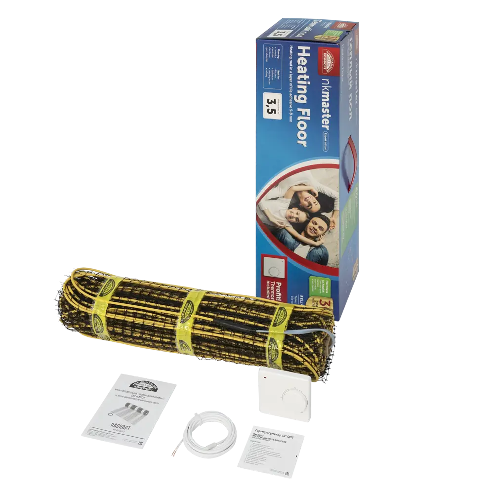 Нагревательный мат для теплого пола Теплолюкс Национальный Комфорт 3.5 м², 525 Вт STLM-2010136 - Вид №2