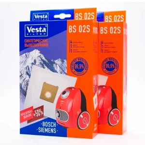 Мешки тканевые для пылесоса Vesta filter Bs02s2 4 л 8 штук