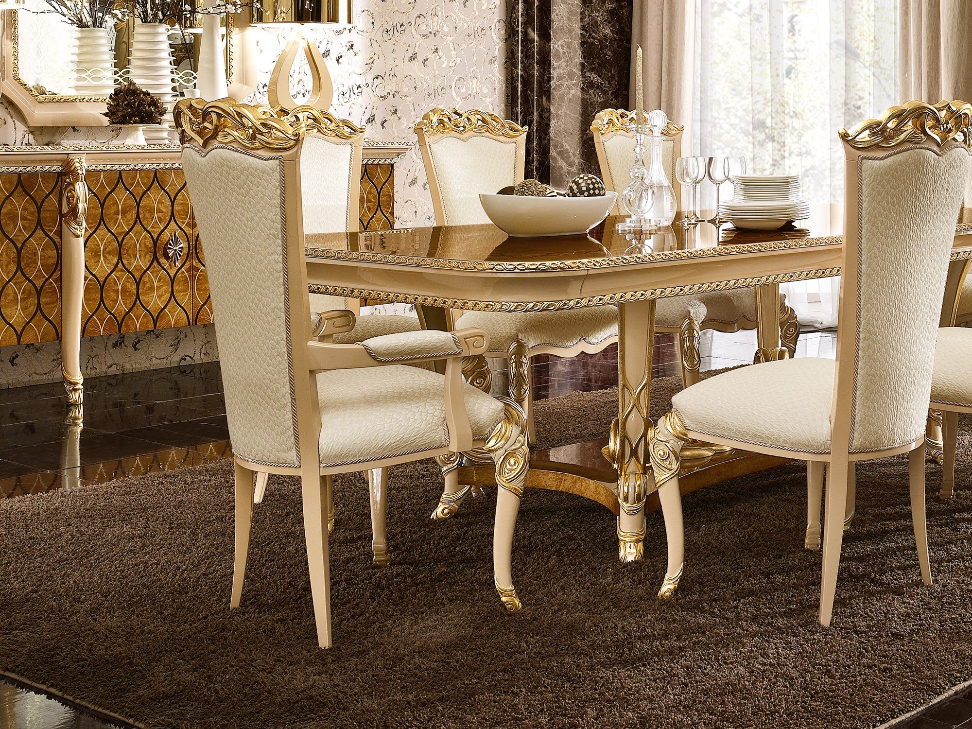 Мягкий тканевый стул с подлокотниками A.R. Arredamenti ARCH-00078287