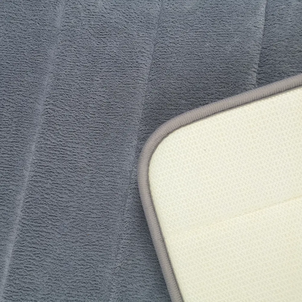 Коврик для ванной Sensea Cocoon 50x80 см цвет тёмно-серый STLM-2055790 - Вид №2