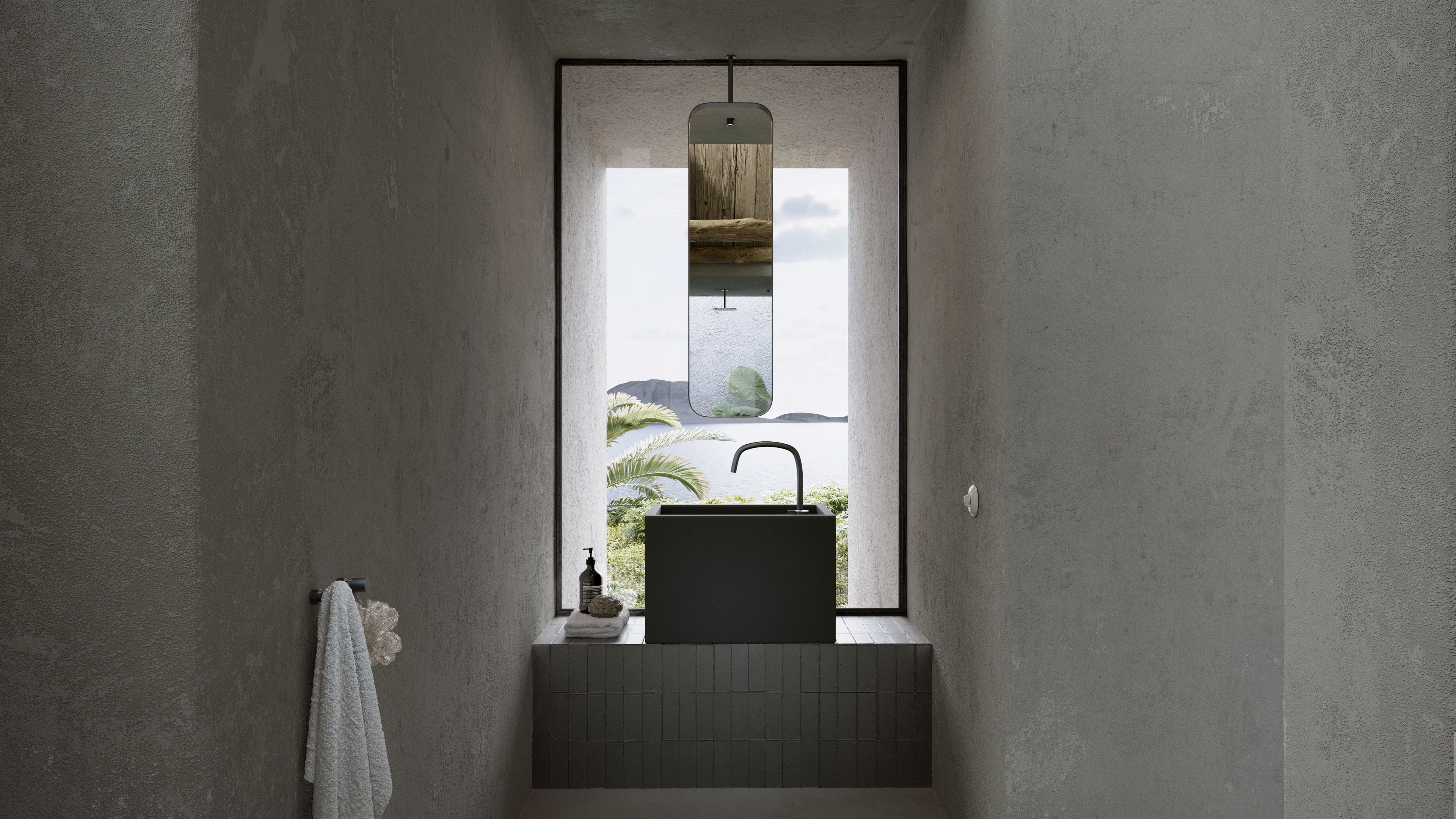 Одиночный подвесной умывальник из натурального камня COCOON Piet Boon ARCH-00052049 - Вид №47