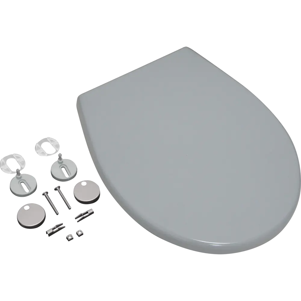 Сиденье для унитаза KONSENSA Силла с микролифтом цвет серый STLM-2083357 - Вид №3