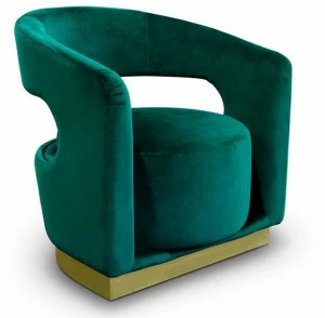 Essential Home Кресло из ткани с подлокотниками Ellen