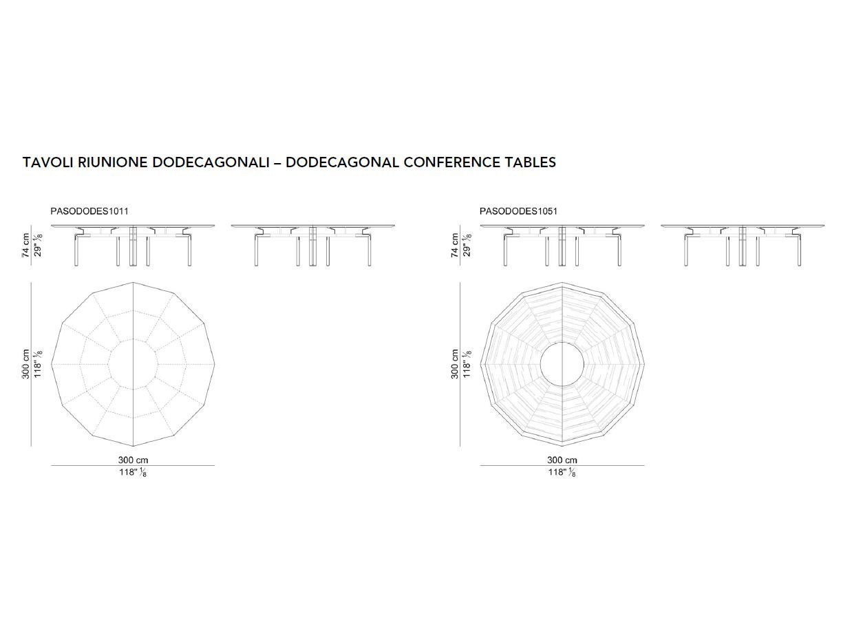 Круглый стол для совещаний с кожаной обивкой i 4 Mariani ARCH-00049928 - Вид №3