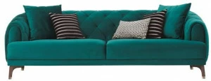 Enza Home Тафтинговый 3-местный диван из ткани Navona