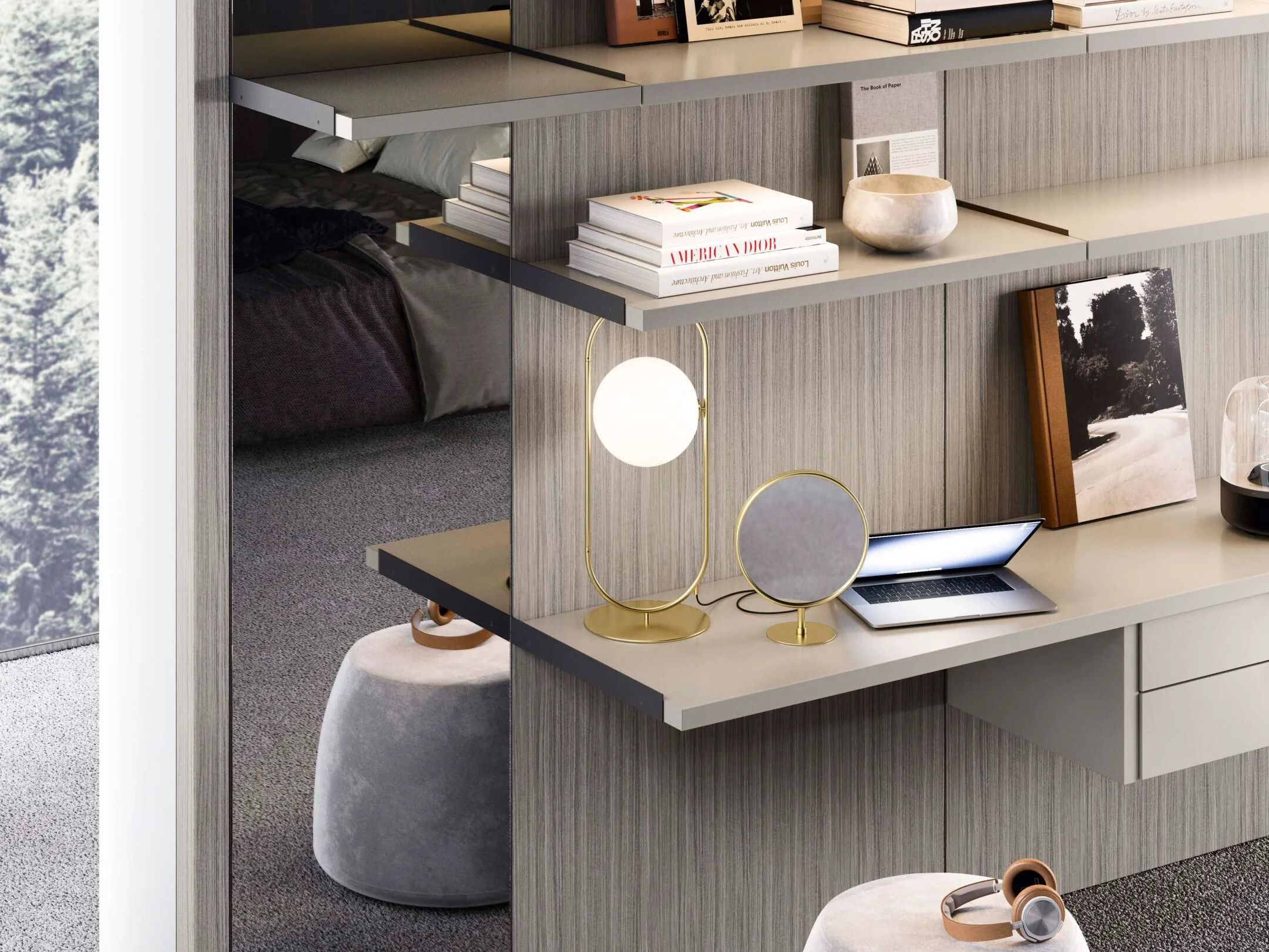 Деревянная секционная гардеробная Alf DaFrè STORE ARCH-00107618 - Вид №13