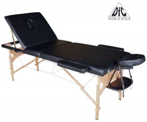 TS3021_B1 Черный массажный стол NIRVANA RELAX PRO DFC
