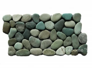 Мозаика из гальки Lux4home PEBBLE BORDES Камни из гальки Pebble borders Taipei Green