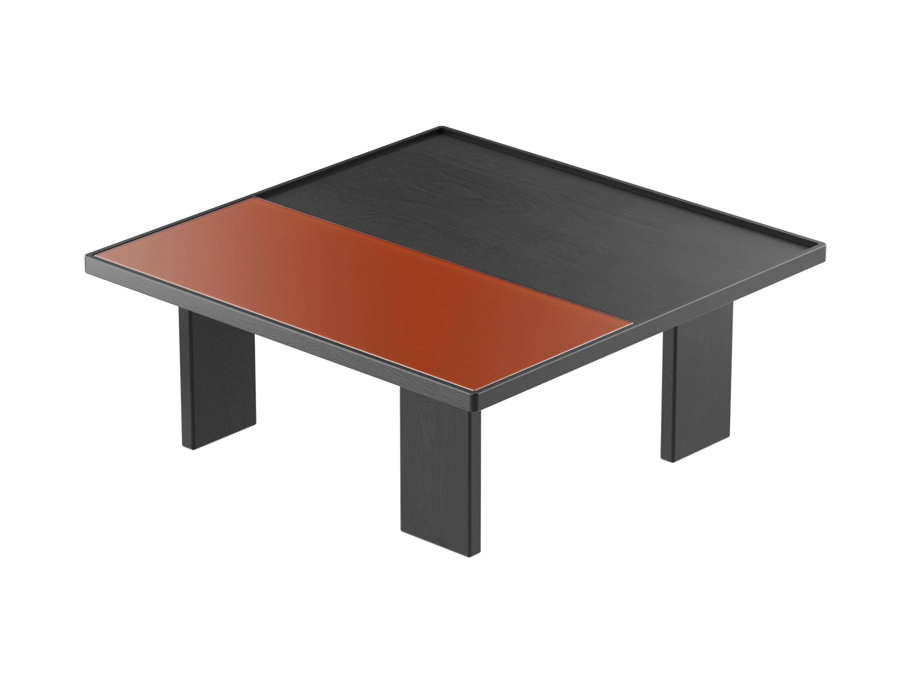 Квадратный журнальный столик из дерева и стекла Noah Living Piet ARCH-00138054 - Вид №17