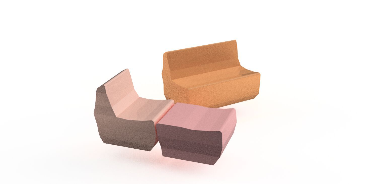 Прямоугольный пуф с пенопластовым покрытием SIXINCH Crushed ARCH-00015021 - Вид №1