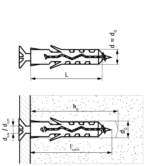 61001012 WEP Expansion Plug economical expansion anchor for all types of substrates walraven  - Вид №1