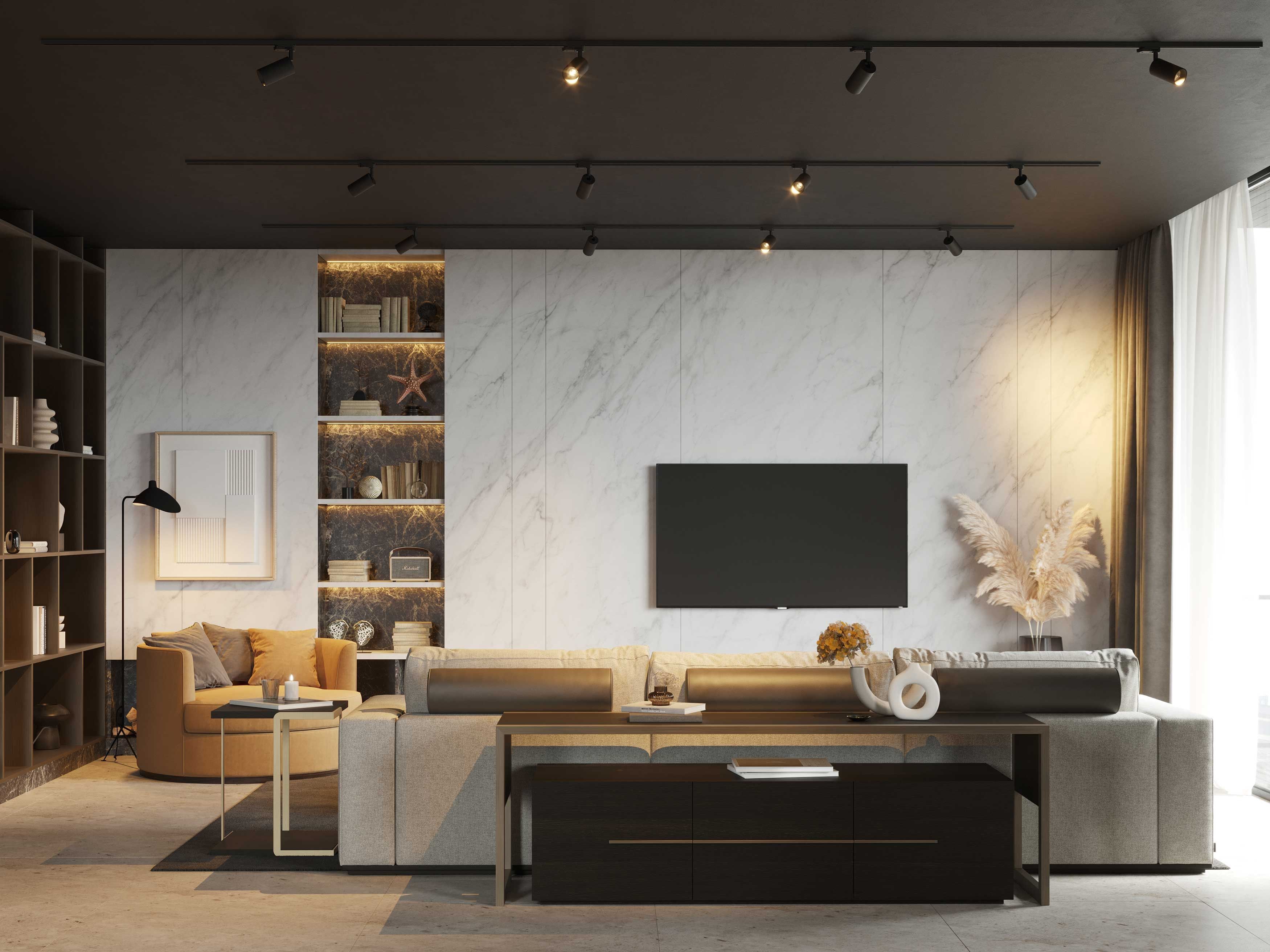 Шкаф для телевизора с откидными дверцами Stylish Club мост ARCH-00057386 - Вид №6