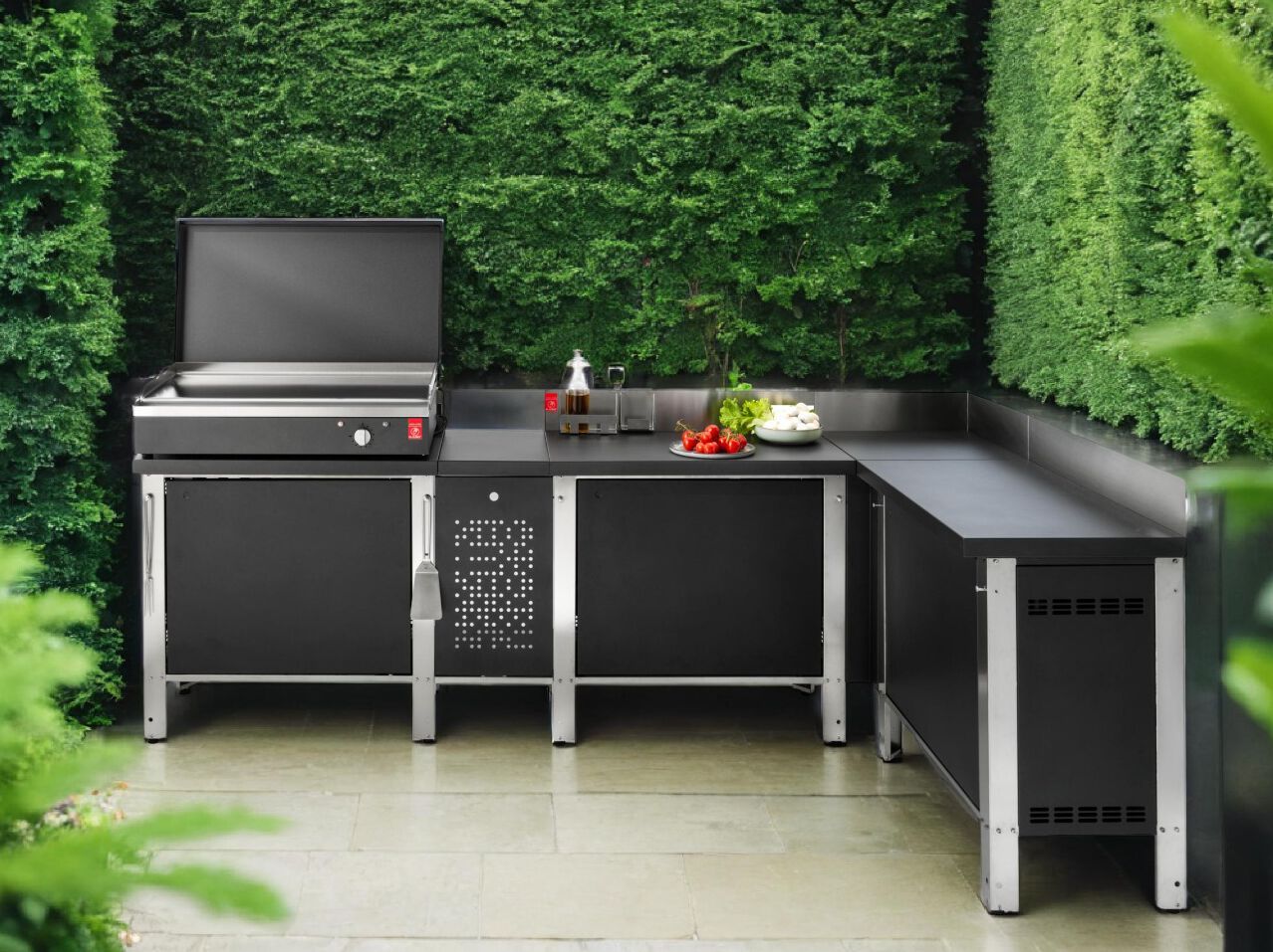 Подвижная поддержка с распашными дверями push &amp; pull из нержавеющей стали PLA.NET Outdoor Cooking Cooking Unit ARCH-00066787