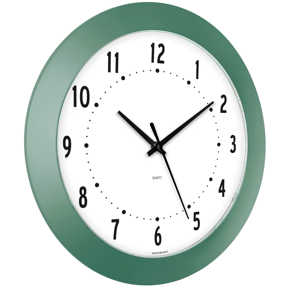 Часы настенные Troykatime Эконом круглые пластик цвет зеленый бесшумные ø 30.5 см NEO-CLASSIC STLM-2096786 - Вид №2
