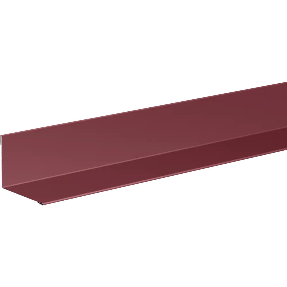 Планка для внутренних углов 115x115 мм 2 м 0.4 мм RAL 3005 красный OPTIMA STLM-2024684