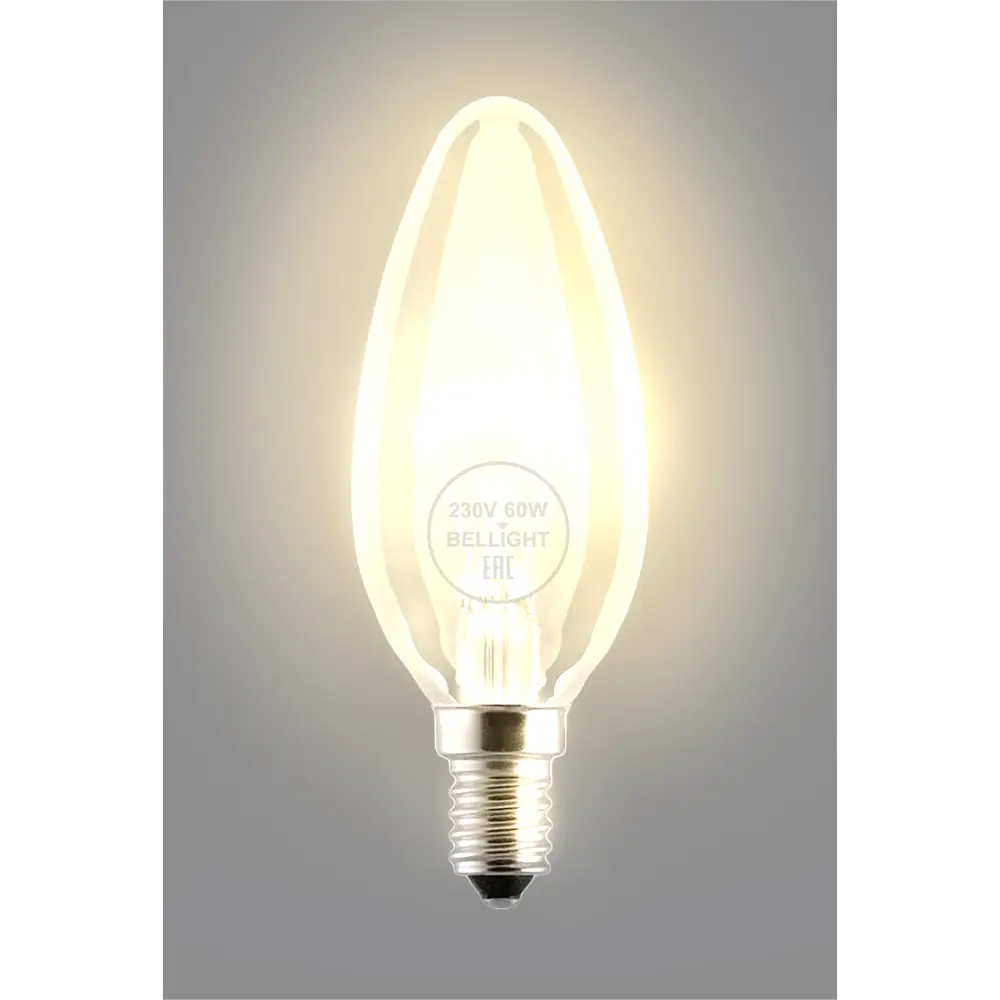 Лампа Bellight E14 свеча 60Вт теплый свет с диммированием 89365479 STLM-0907535 - Вид №2