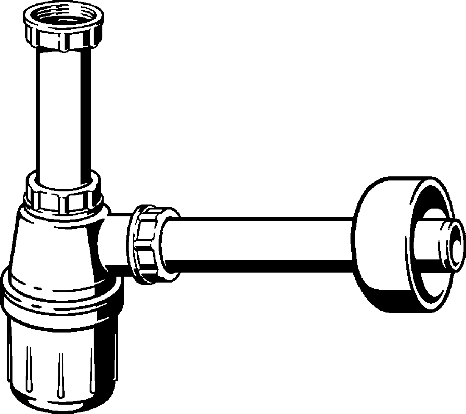 Канализационная арматура  Сифоны для моек, умывальников и бытовой техники  Трапы VIEGA 119 270 Модель 5725 Santreyd  - Вид №1