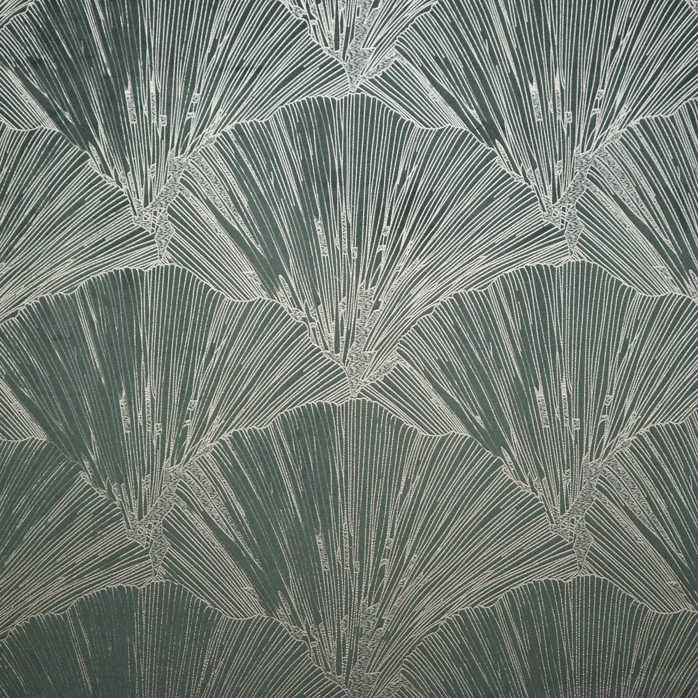 Штора на ленте Цветок 160x260 см цвет зеленый WITERRA STLM-2019854 - Вид №1