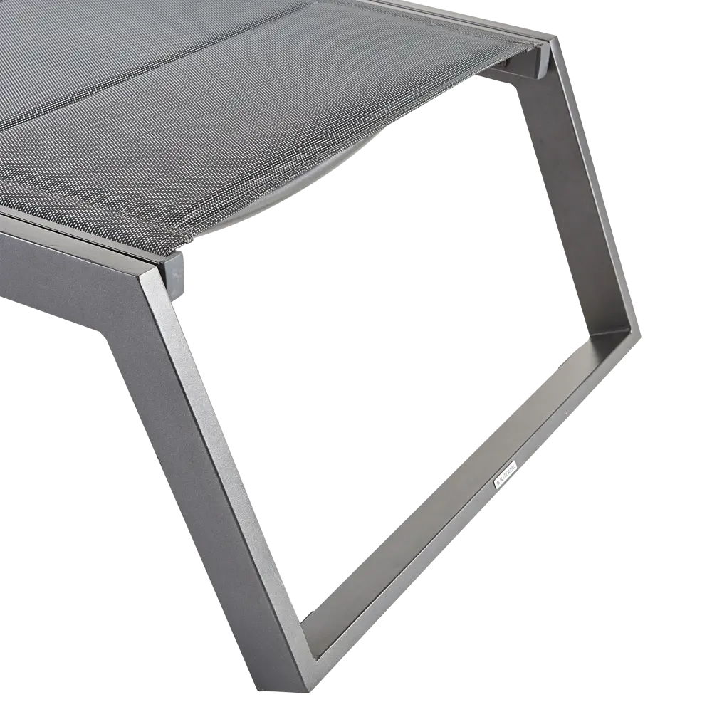 Шезлонг Naterial Odyssea II 222x87.5x64 см алюминий/текстилен серый STLM-2087687 - Вид №9