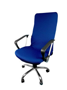 93406277 Чехол для офисного кресла ГЧ00429М 50х55 см цвет темно-синий STLM-0546034 ГЕЛЕОС
